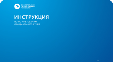 Инструкция по использованию официального стиля (брендбук)