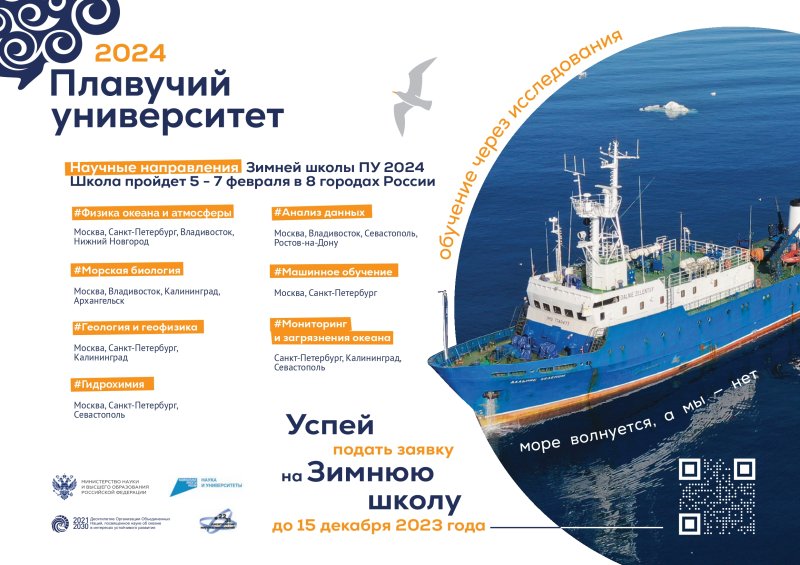 Анонс Зимней школы Плавучего университета 2024